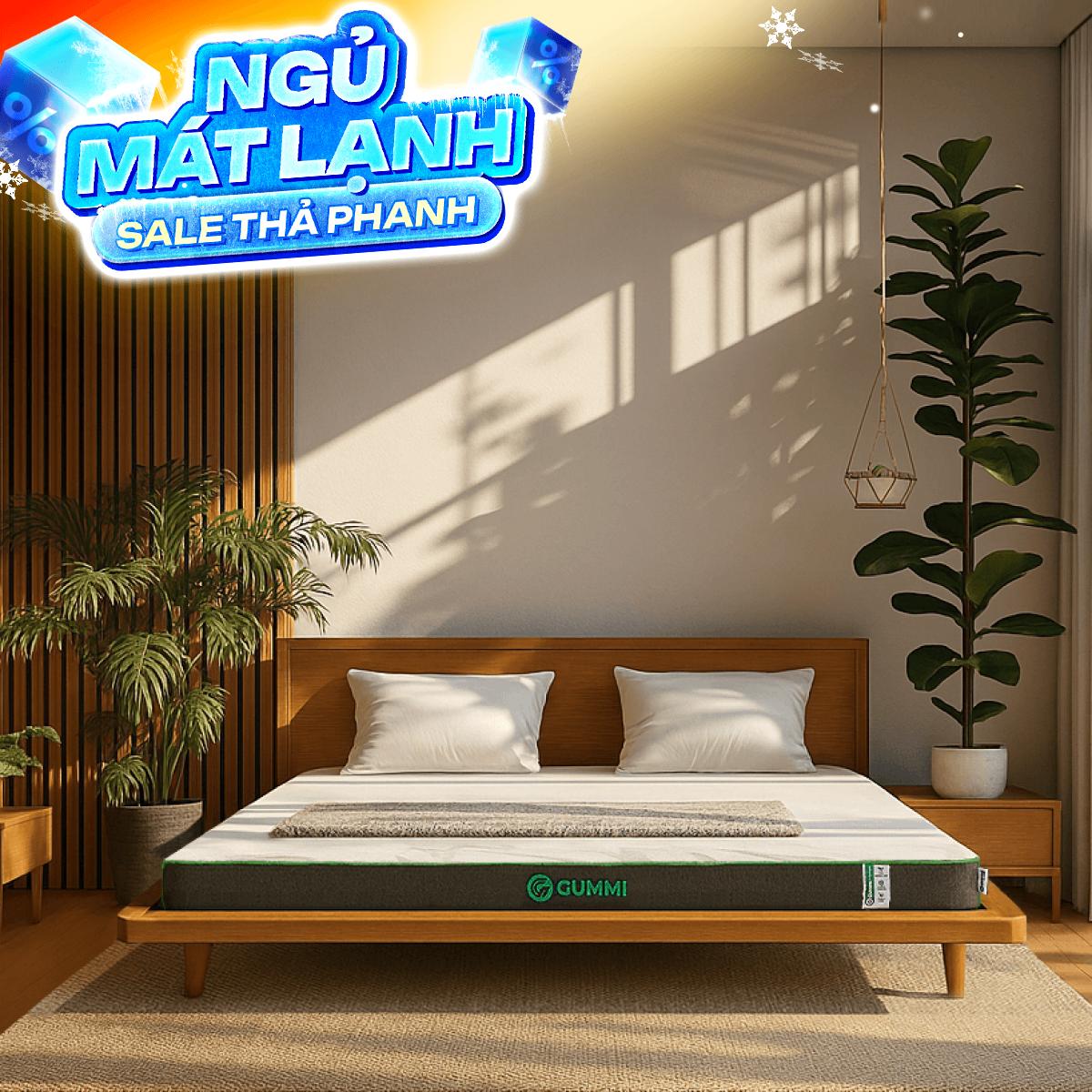 Nệm cao su thiên nhiên Gummi Premium detox giấc ngủ