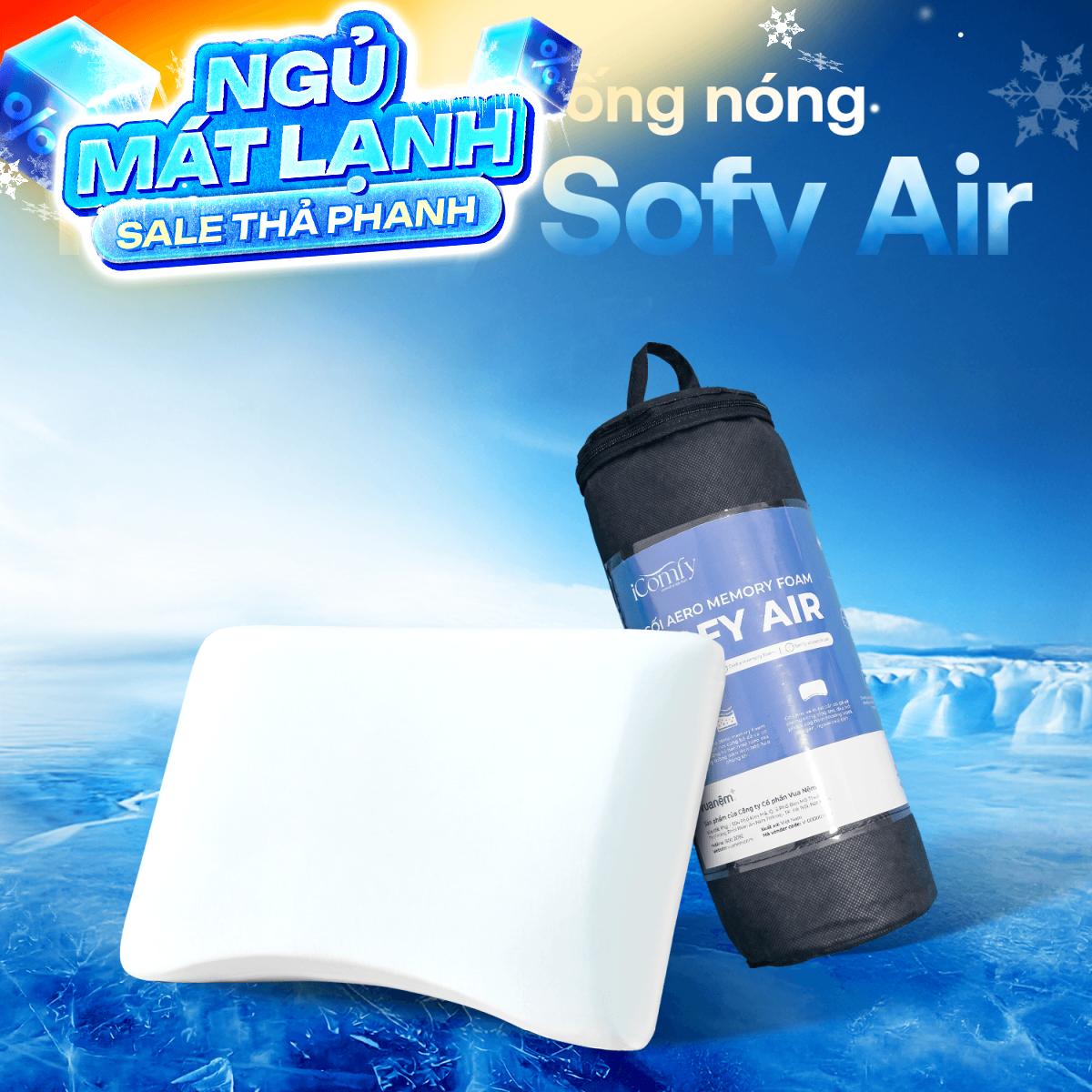 [BST Ngủ Mát] Gối foam iComfy Sofy Air Êm Mát Chống Nóng