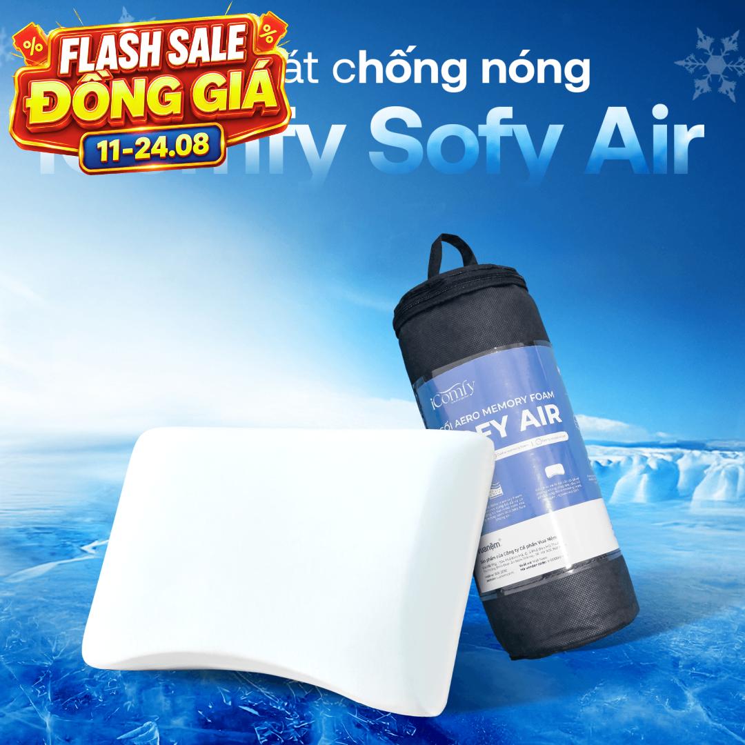 [BST Ngủ Mát] Gối foam iComfy Sofy Air Êm Mát Chống Nóng
