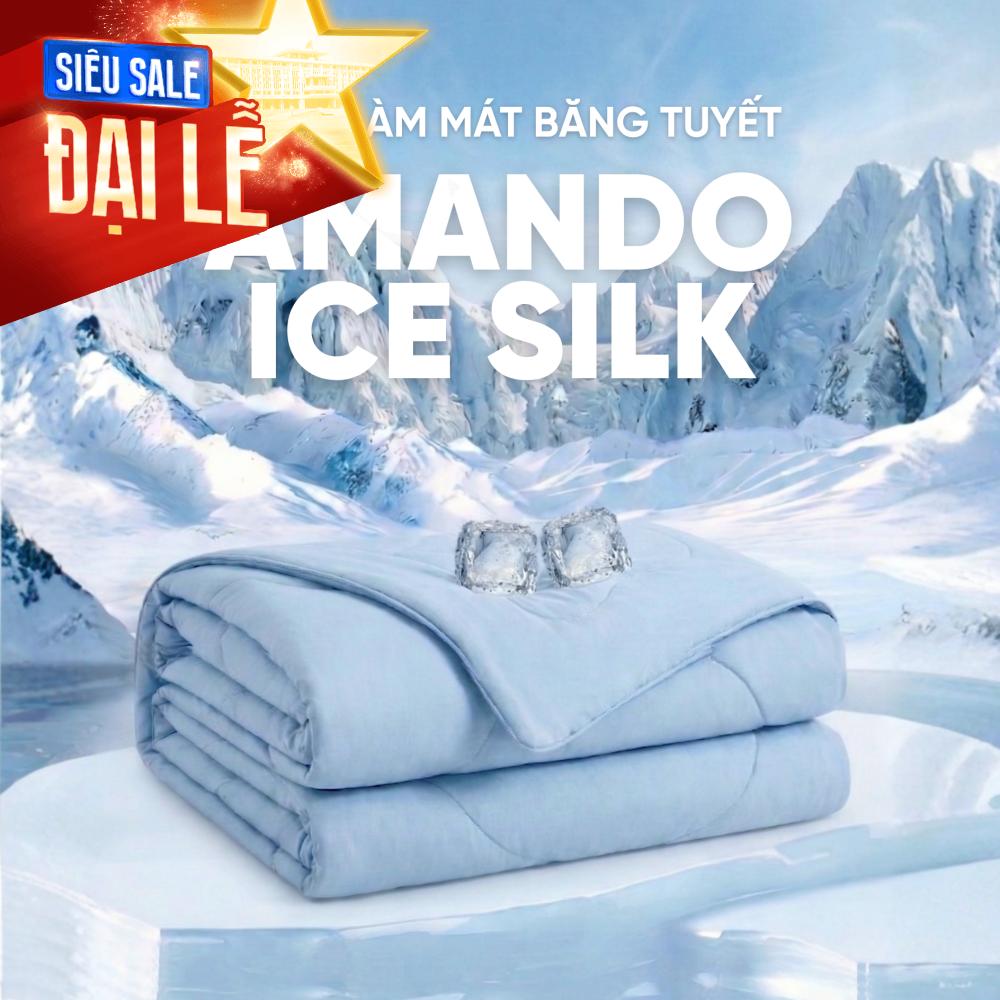 Chăn băng tuyết Amando Ice Silk mỏng nhẹ, giải nhiệt mùa hè
