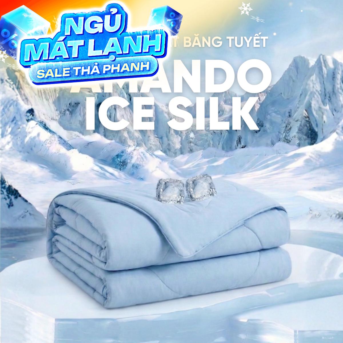 Chăn băng tuyết Amando Ice Silk mỏng nhẹ, giải nhiệt mùa hè
