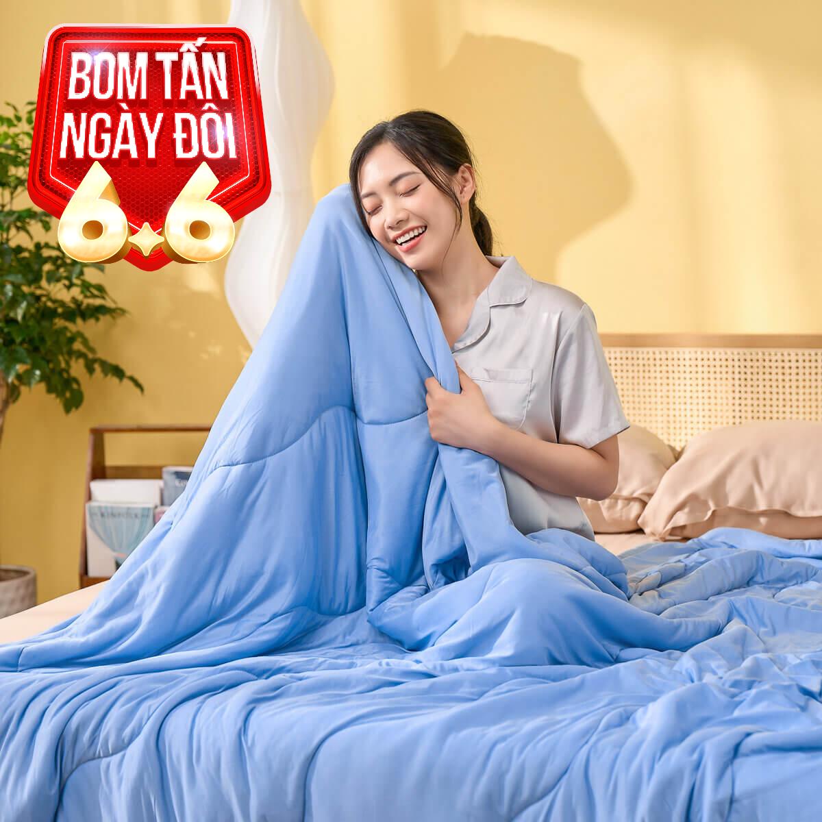 Chăn Amando Ice silk làm mát mỏng nhẹ (BST Ngủ Mát) - Thumbnail