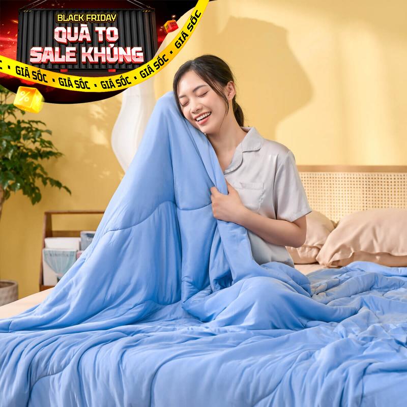 Chăn Amando Ice silk làm mát mỏng nhẹ (BST Ngủ Mát)