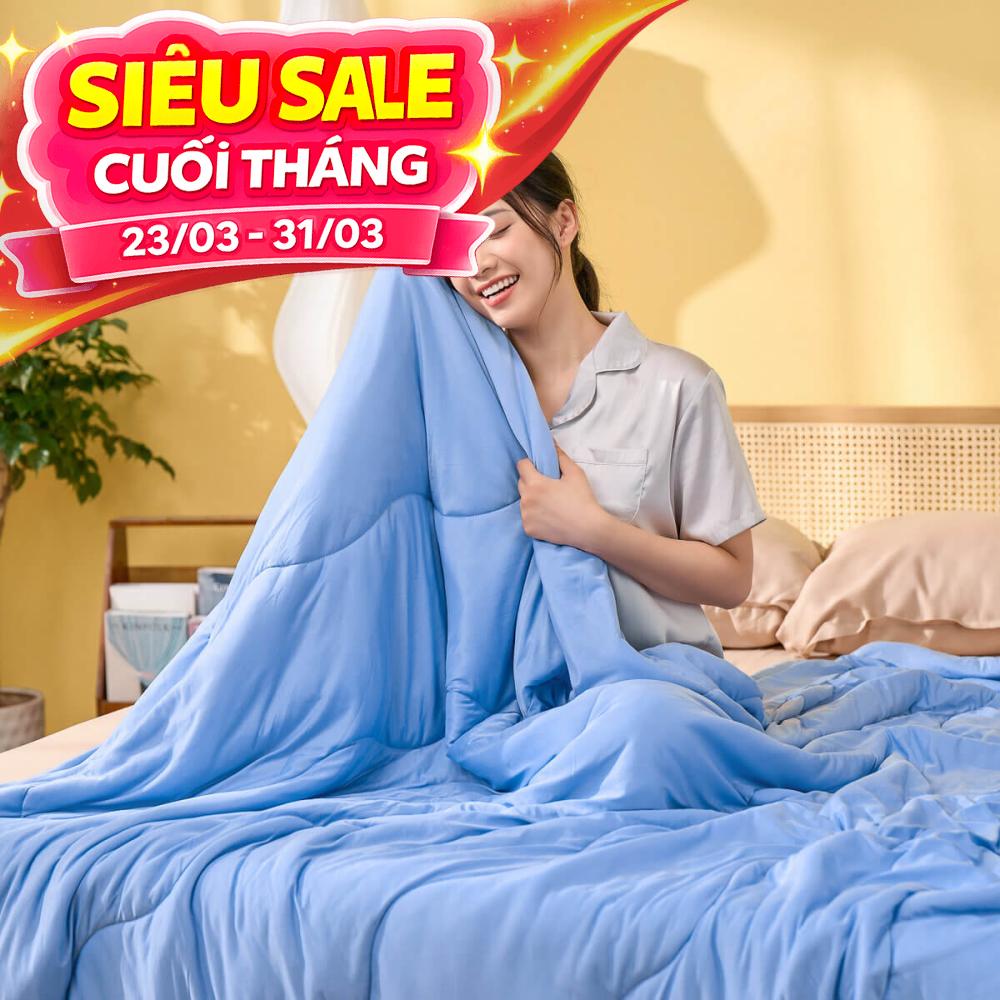 Chăn Amando Ice silk làm mát mỏng nhẹ (BST Ngủ Mát)