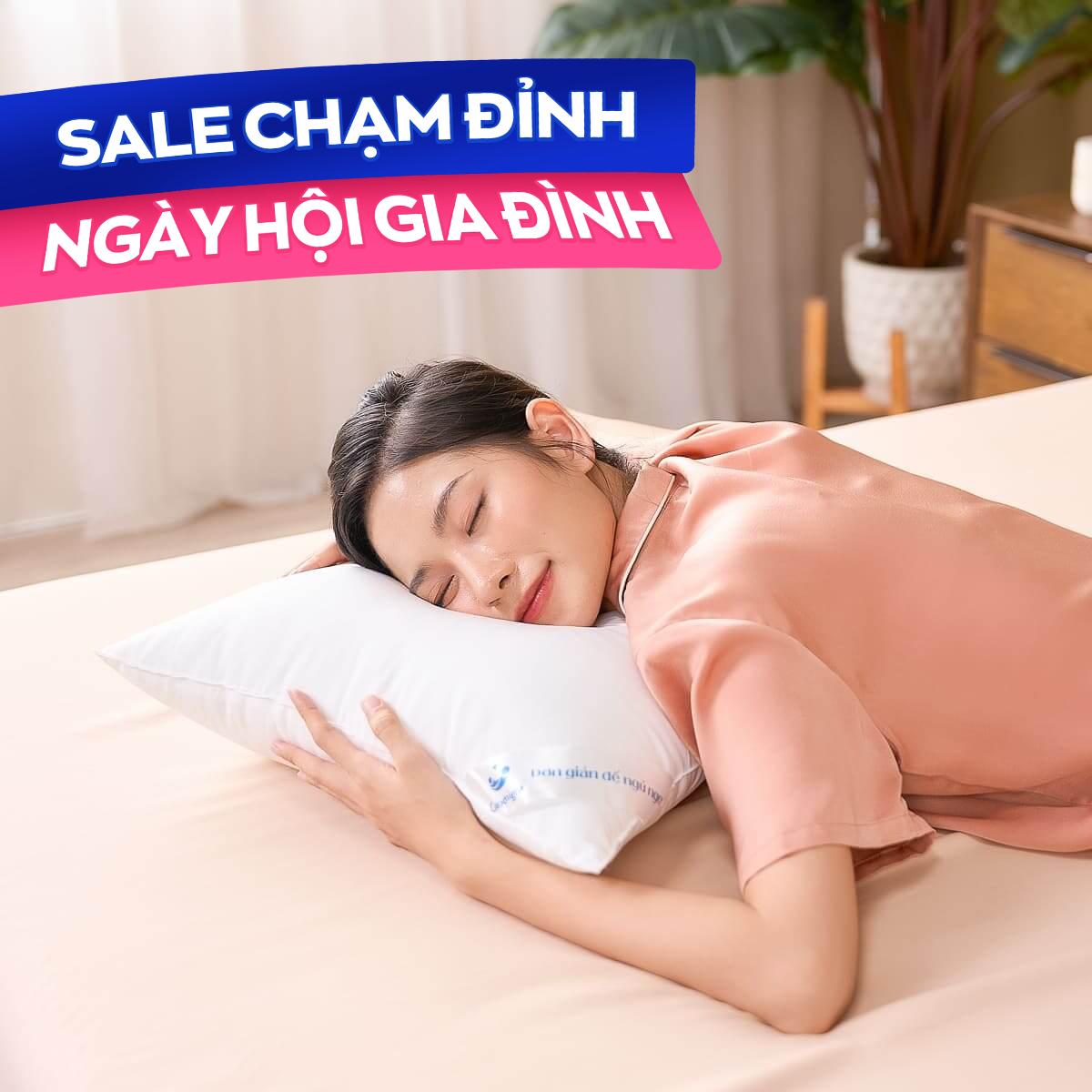 Gối lông vũ nhân tạo Goodnight Mochi siêu êm chuẩn khách sạn 5 sao - Thumbnail