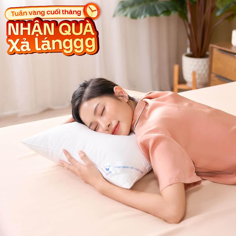 Gối lông vũ nhân tạo Goodnight Mochi siêu êm chuẩn khách sạn 5 sao - Thumbnail