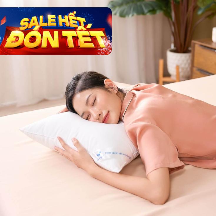 Gối lông vũ nhân tạo Goodnight Mochi siêu êm chuẩn khách sạn 5 sao