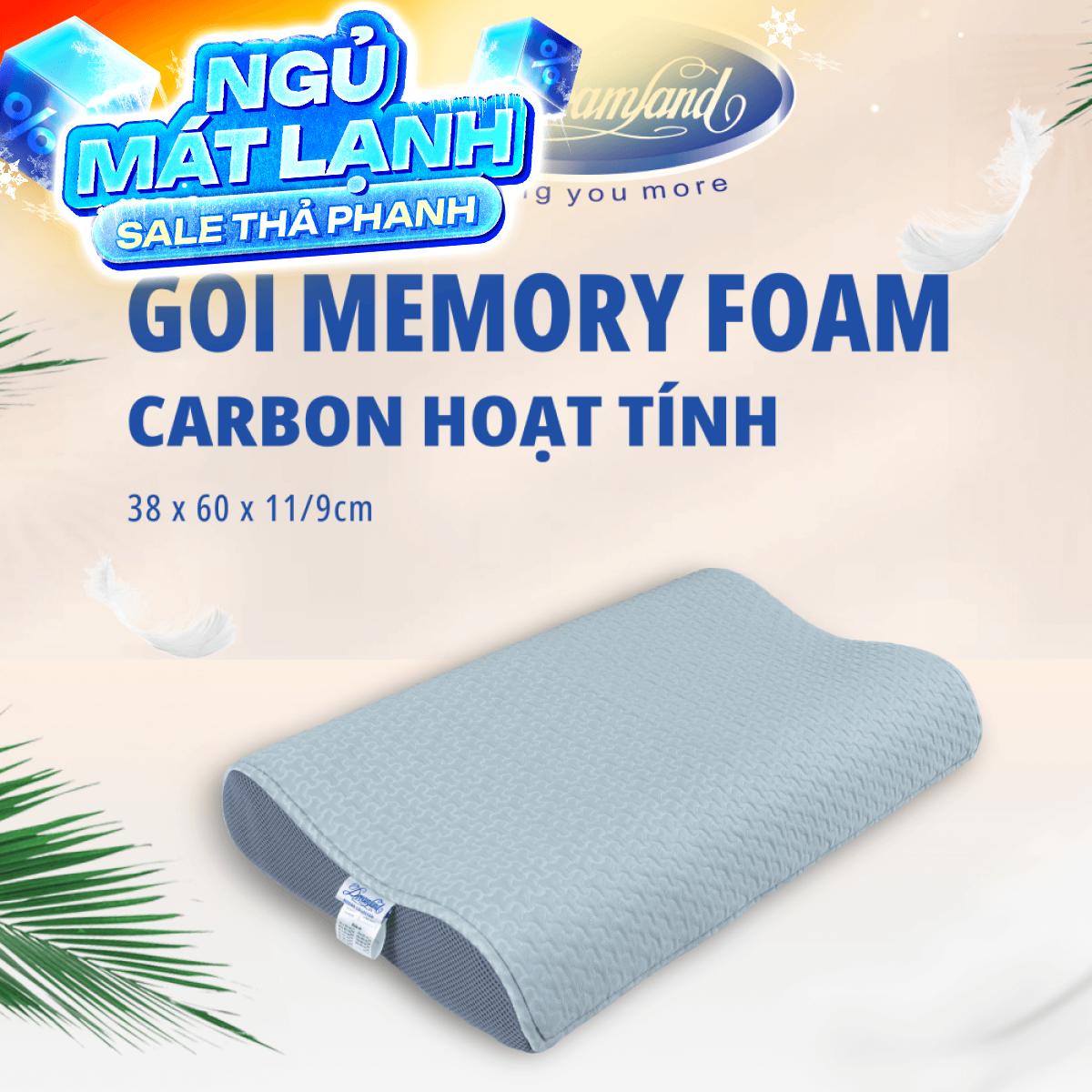 Gối Foam Dreamland Carbon hoạt tính