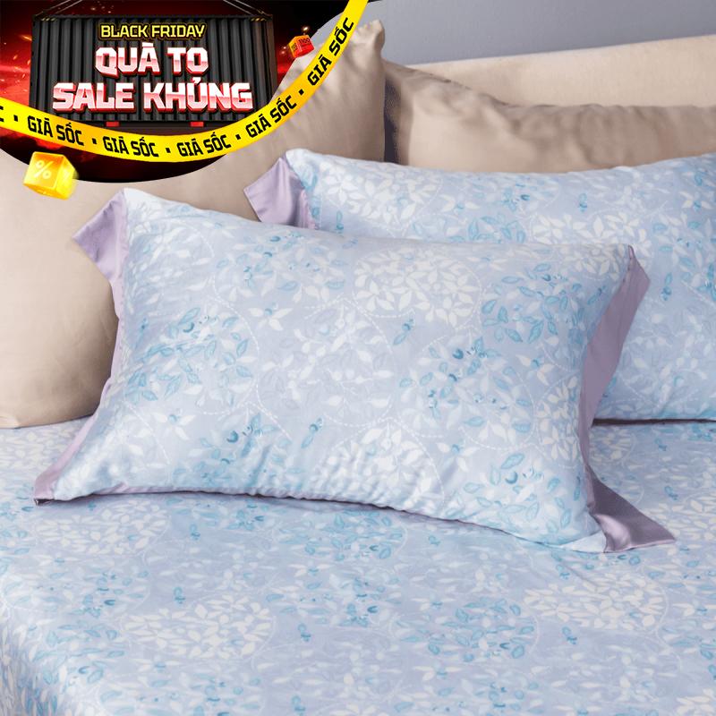 Bộ ga chun Lụa tencel cao cấp Amando Bliss 4 chi tiết mã TC006