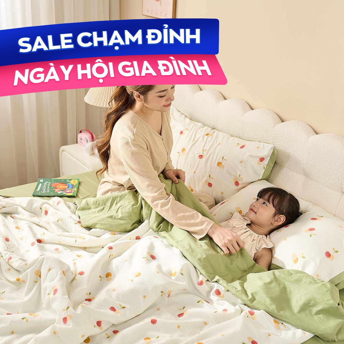 Bộ ga chun vỏ chăn Goodnight Bamboo mềm mại, điều hòa thân nhiệt