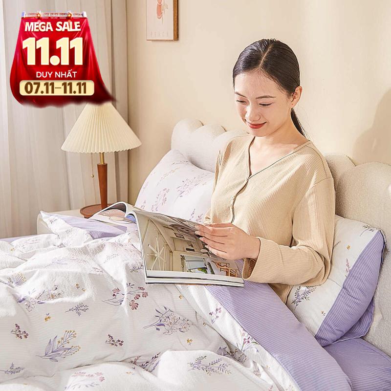 Bộ ga chun vỏ chăn Goodnight Bamboo mềm mại, điều hòa thân nhiệt