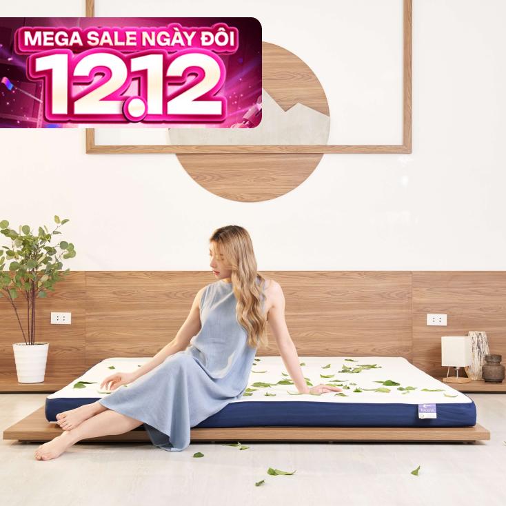 Nệm foam Goodnight Nagoya kháng khuẩn dày 12cm