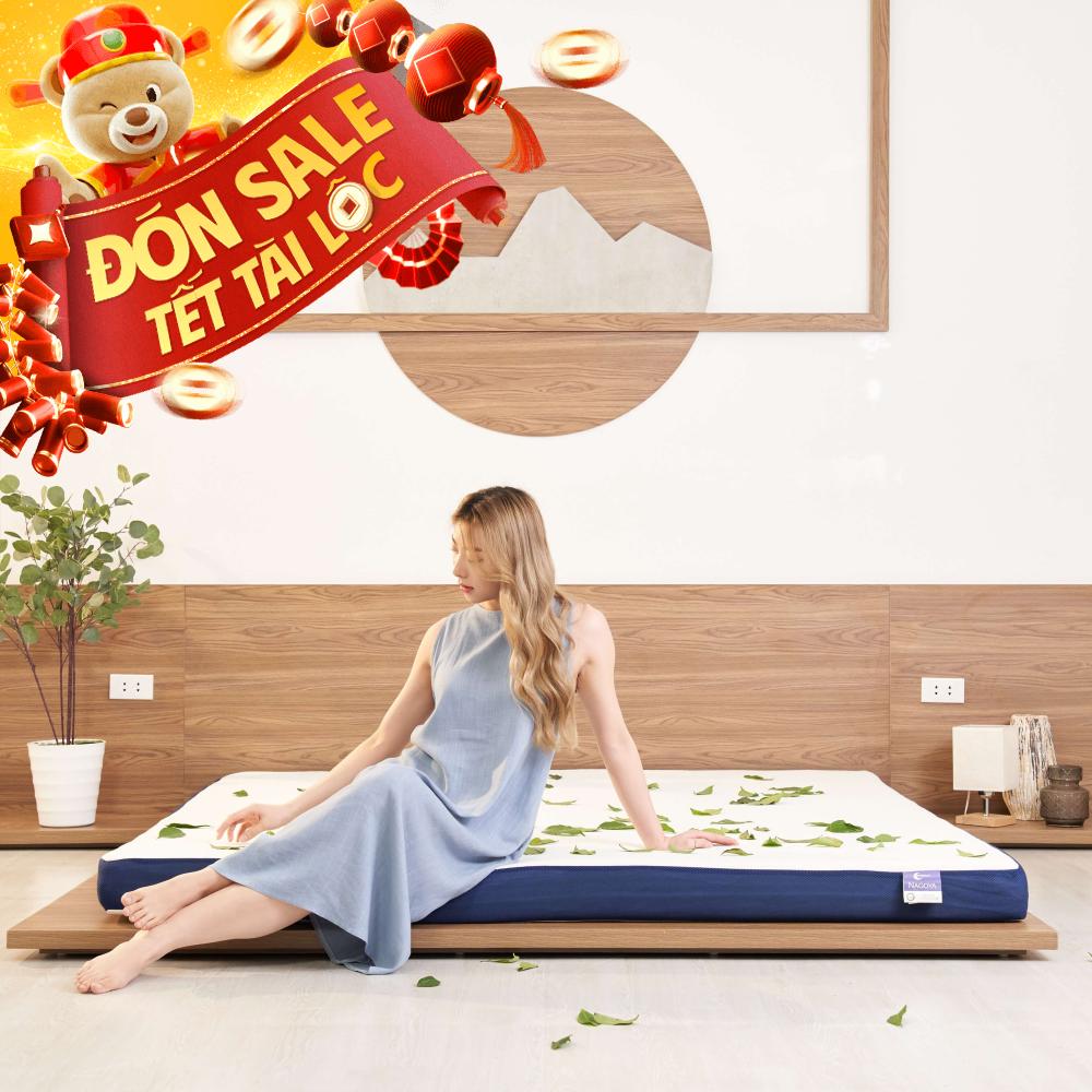 Nệm foam Goodnight Nagoya kháng khuẩn dày 12cm