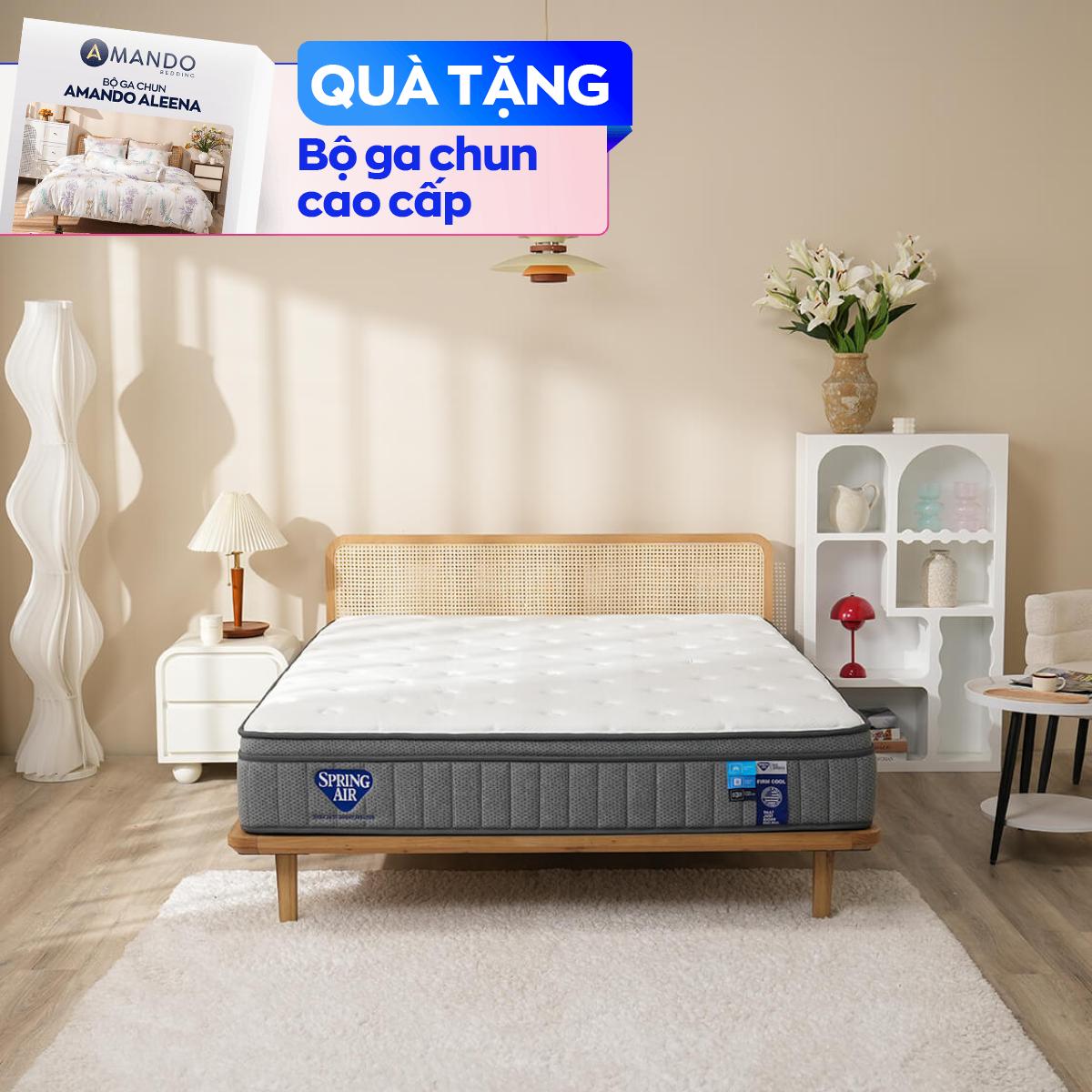 Nệm lò xo Spring Air Back Supporter Firm Cool nâng đỡ làm mát dày 26cm - Thumbnail