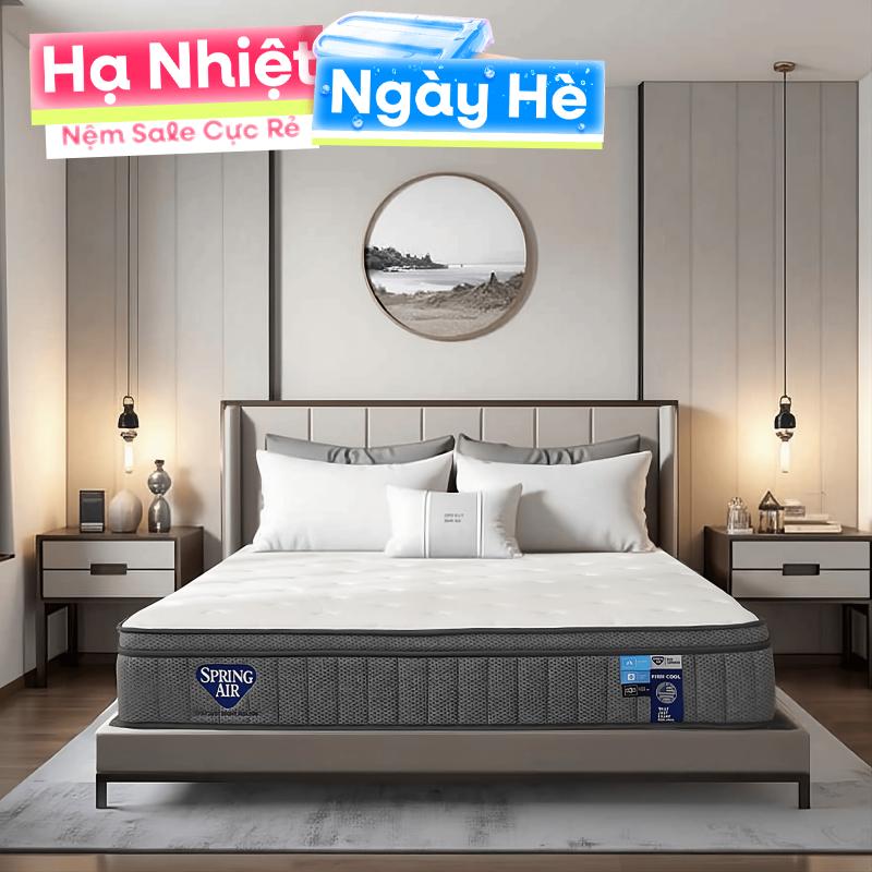 Nệm lò xo Spring Air Back Supporter Firm Cool nâng đỡ làm mát dày 26cm - Thumbnail
