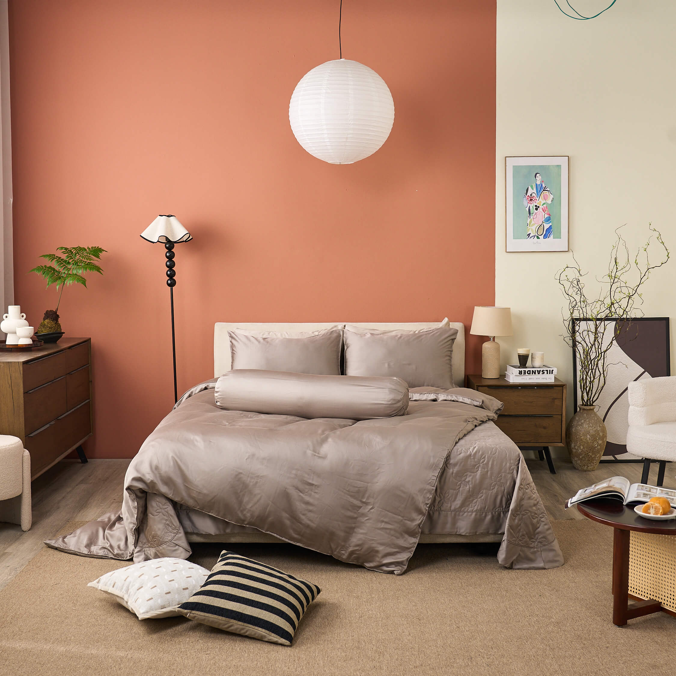 Bộ ga phủ + chăn chần Amando Wellness Tencel Luxe