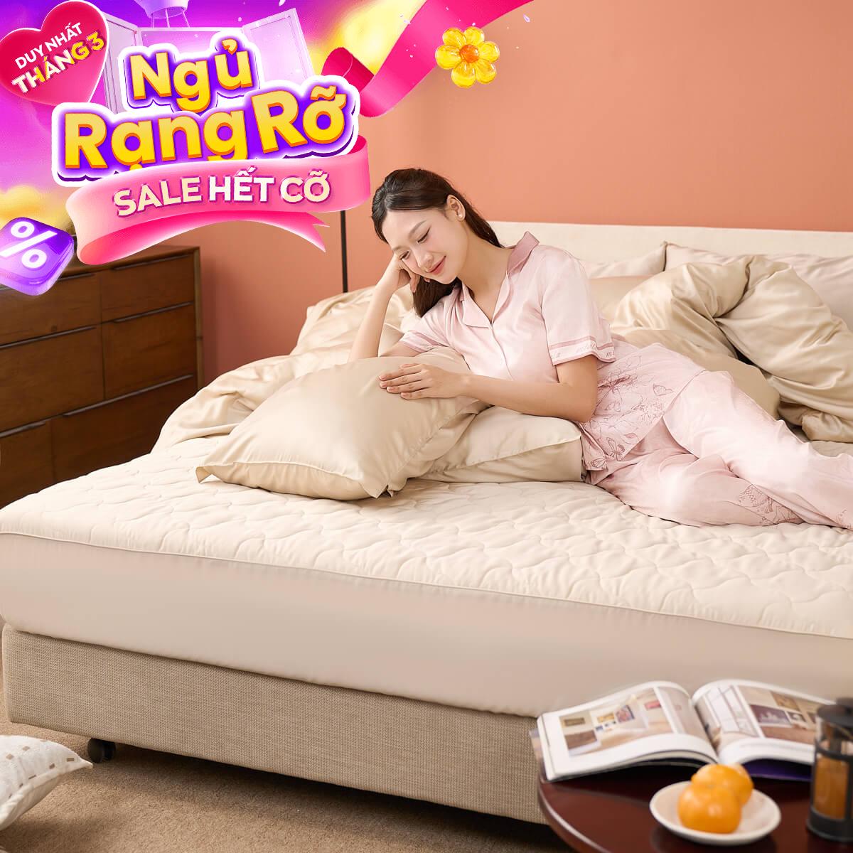 Bộ phủ Amando Wellness Tencel Luxe