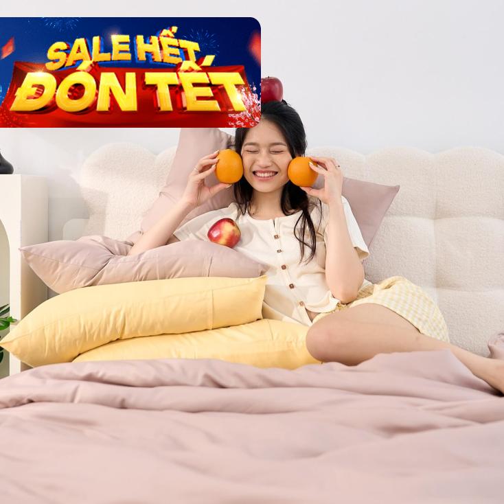 Bộ ga chun tencel VC Goodnight Airsilk 4 chi tiết