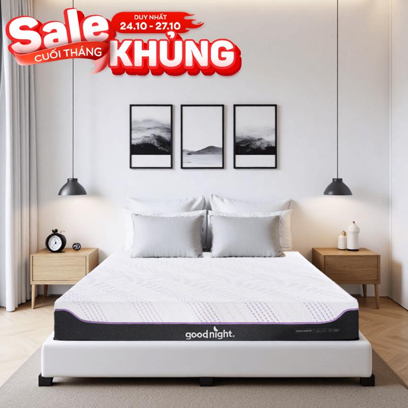 Nệm foam công nghệ Đức Goodnight Active Hybrid dày 20cm