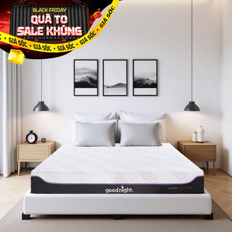 Nệm foam công nghệ Đức Goodnight Active Hybrid dày 20cm