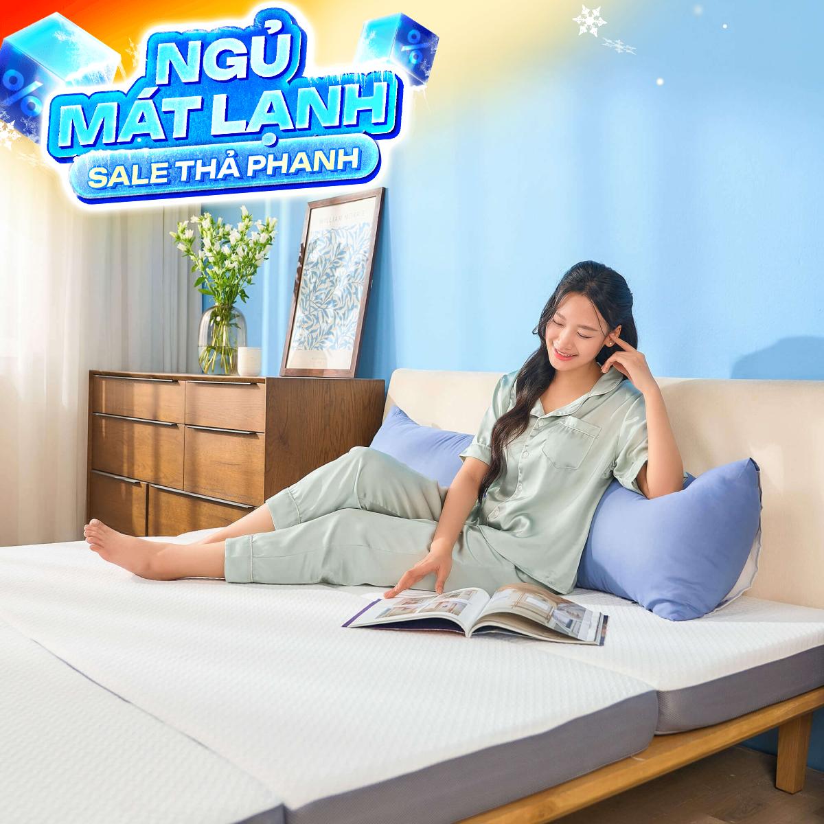 Nệm foam iComfy Fold 3.0 gấp 3 dày 10cm