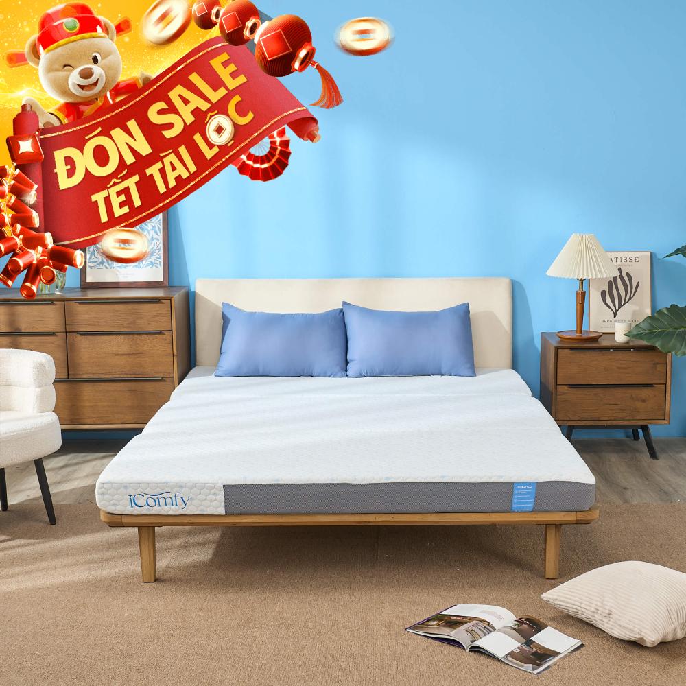 Nệm foam iComfy Fold 4.0 gấp 3 dày 12cm