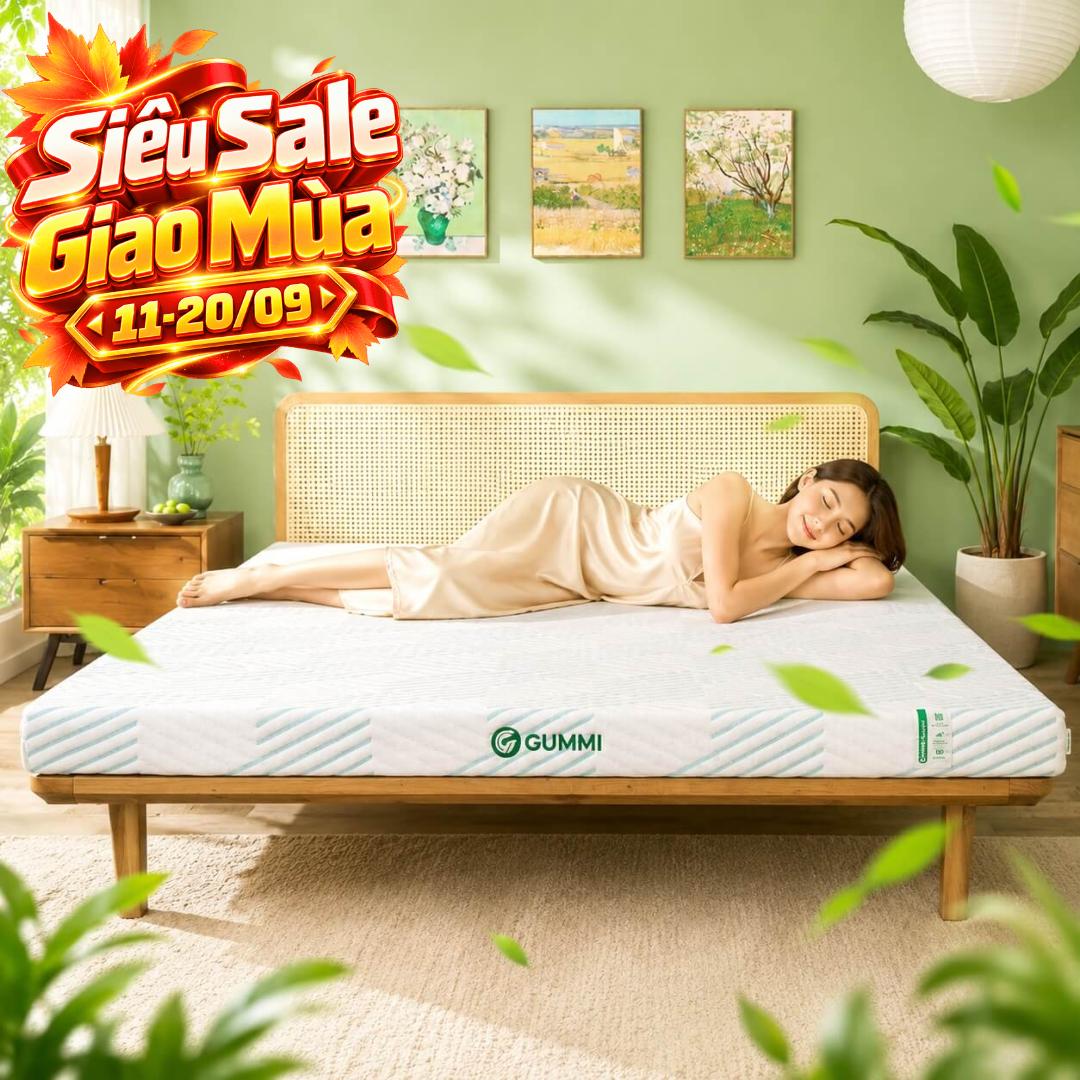 Nệm Gummi Signature – Công nghệ kép, nâng đỡ vượt trội, kháng khuẩn tối đa
