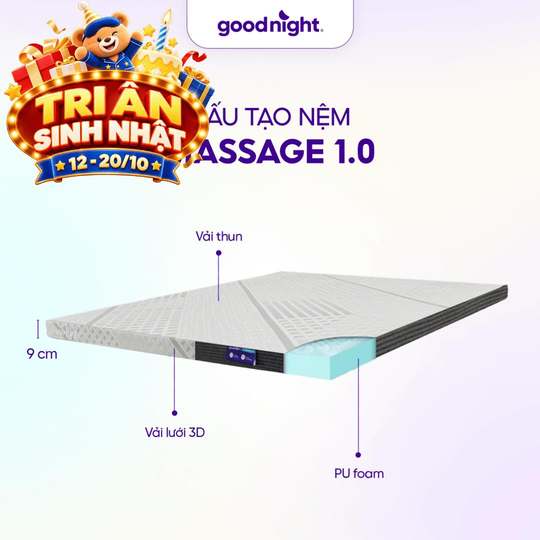 Nệm Foam Goodnight Massage 1.0
