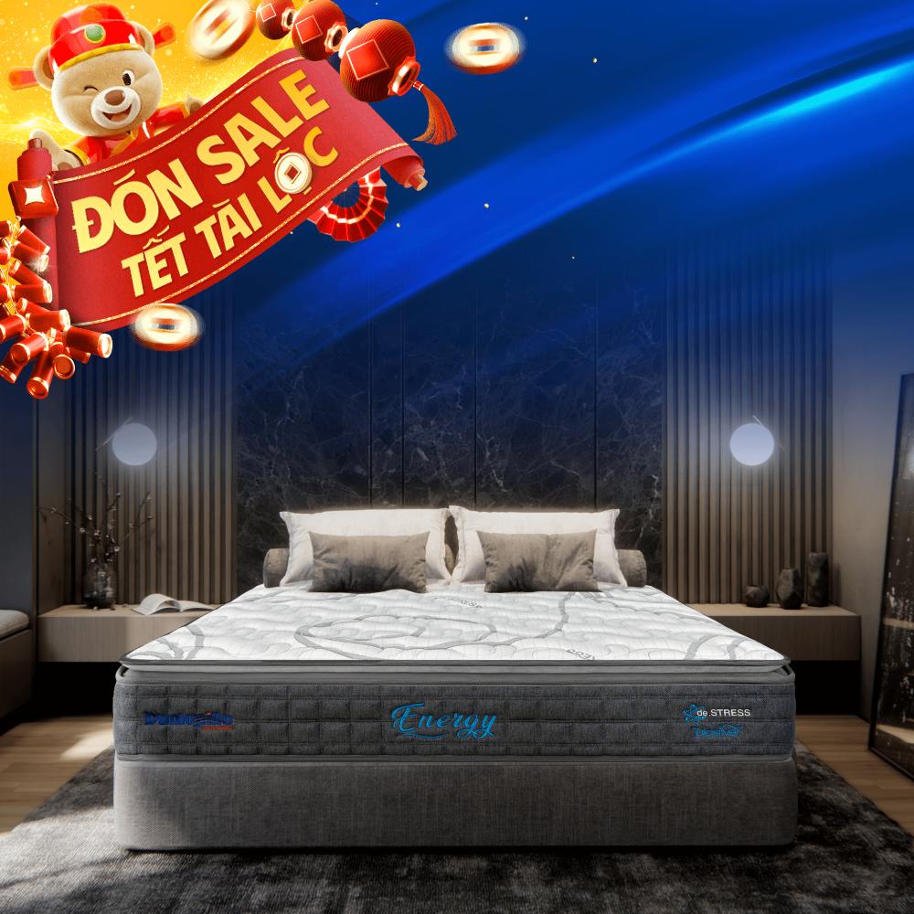 Nệm lò xo Dunlopillo de.Stress Energy công nghệ cách ly chuyển động