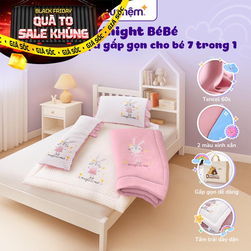 Bộ tấm trải trẻ em đi học Goodnight Deepsleep Thỏ TC002