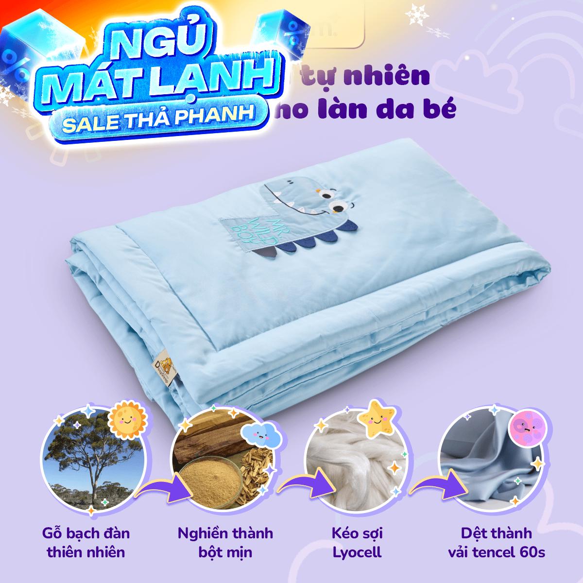 Chăn trẻ em Goodnight Deepsleep Khủng long TC001