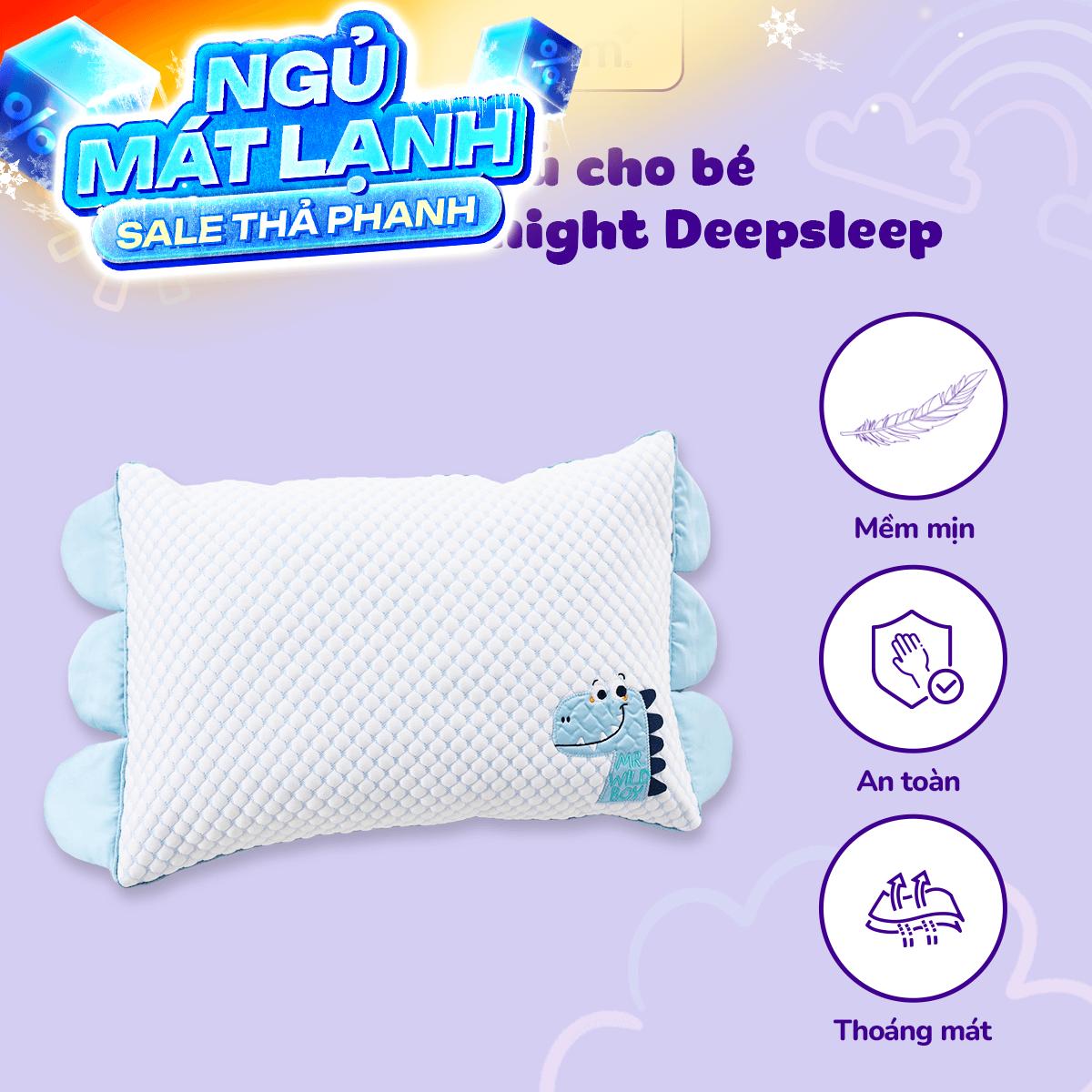 Gối bông trẻ em Goodnight Deepsleep Khủng Long TC001
