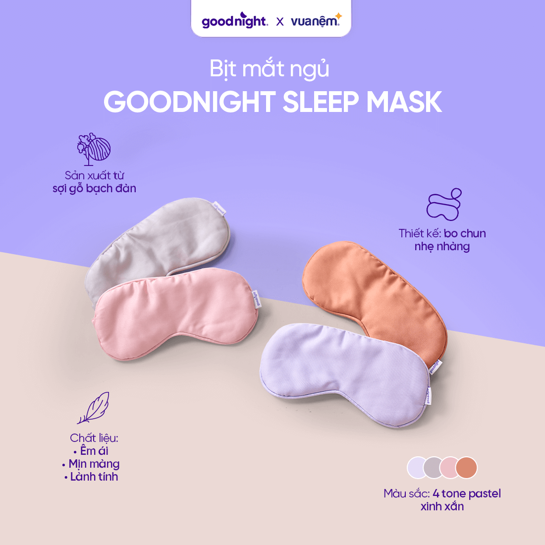 Bịt mắt ngủ Goodnight Sleep Mask