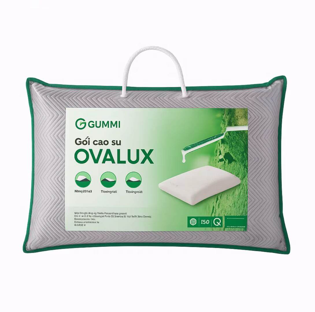 Gối cao su thiên nhiên Gummi Ovalux