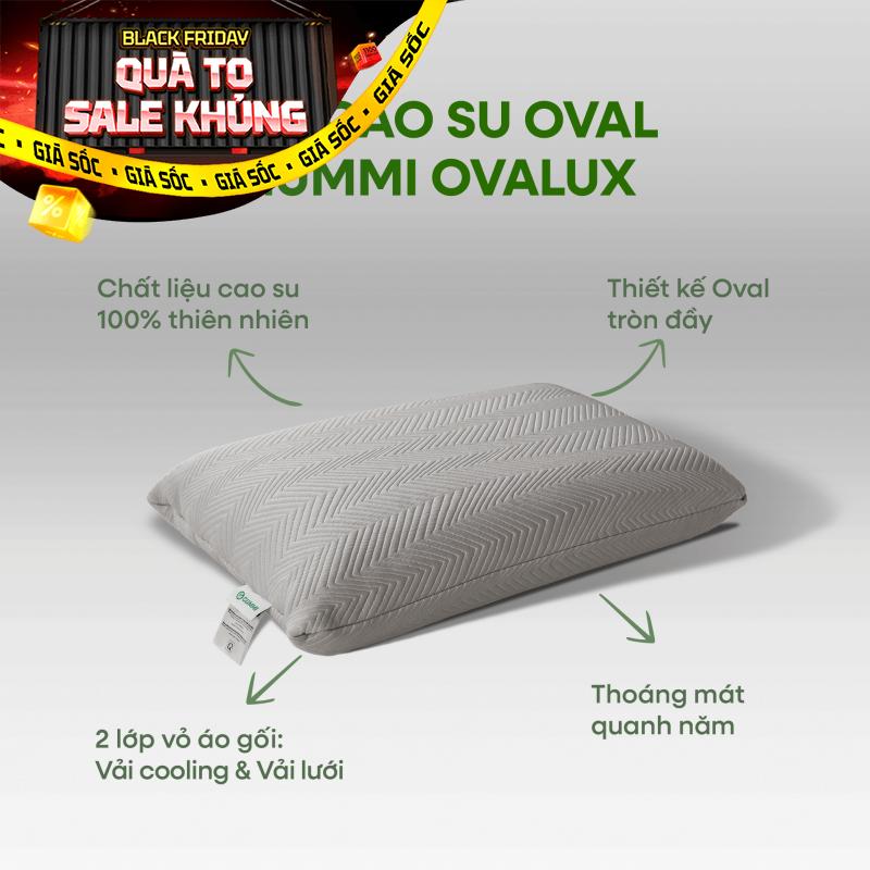 Gối cao su thiên nhiên Gummi Ovalux