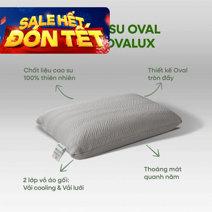 Gối cao su thiên nhiên Gummi Ovalux