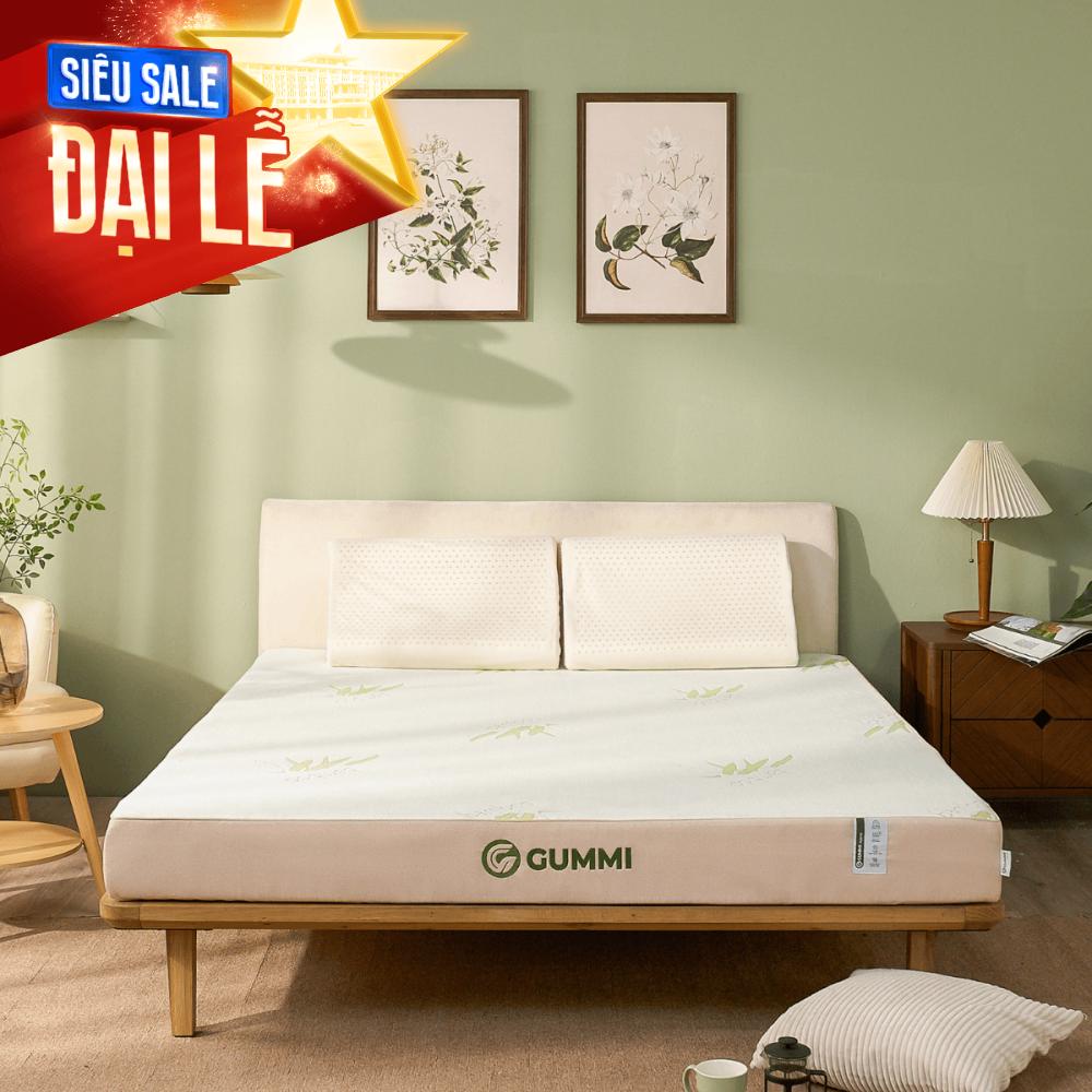 Nệm cao su Gummi Hybrid - công nghệ đa tầng, gấp 2 kháng khuẩn, siêu thoáng mát