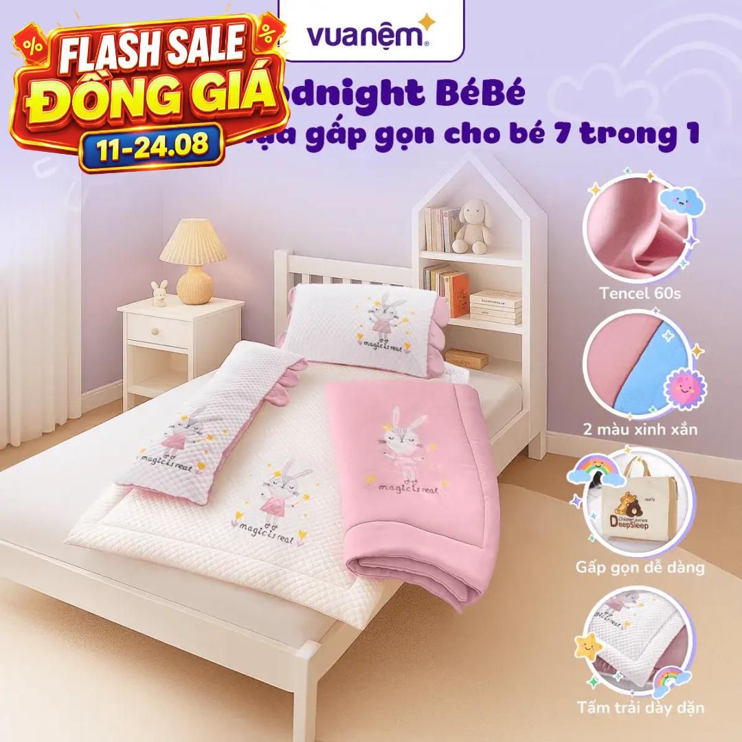 Bộ tấm trải trẻ em đi học Goodnight Bebé