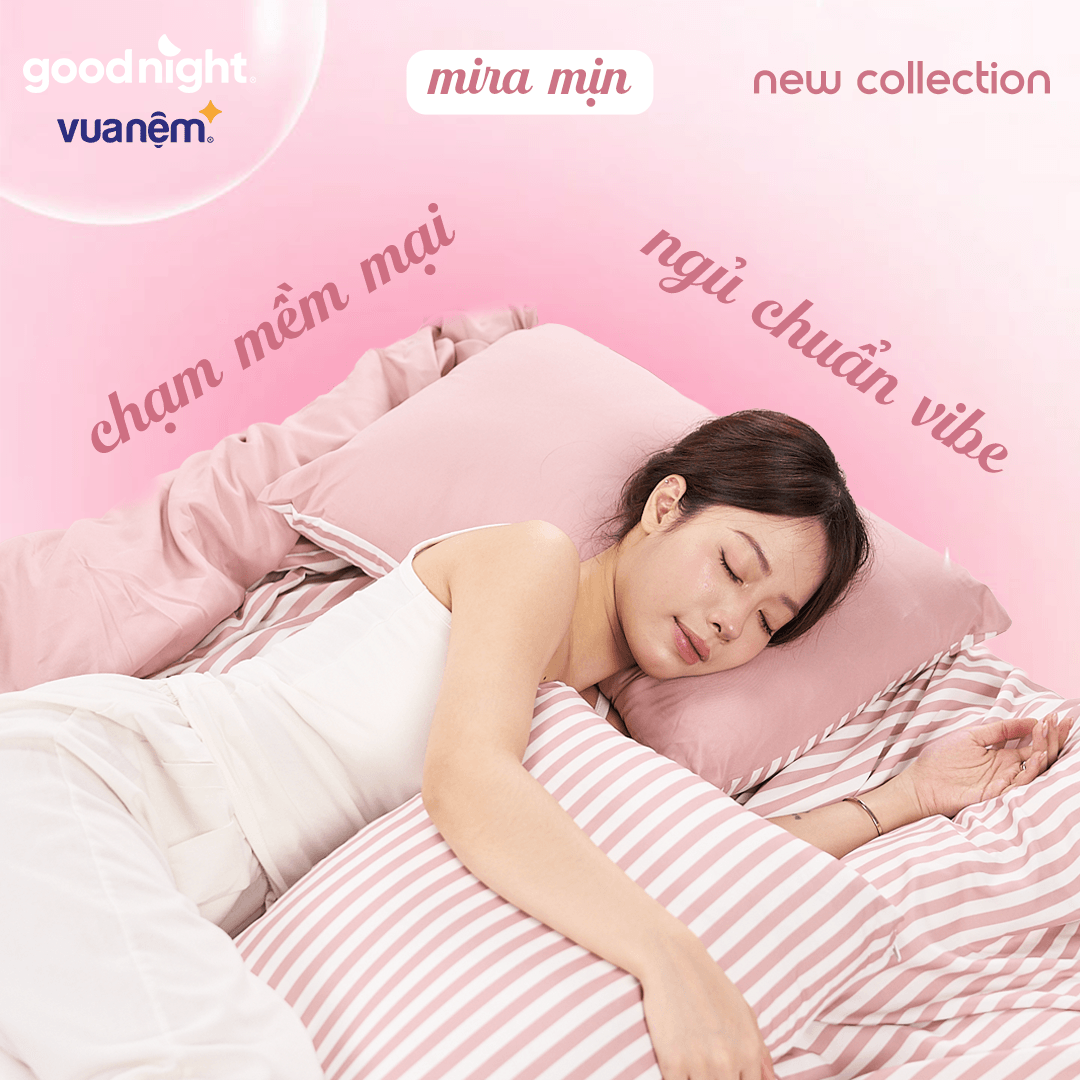 Bộ ga chun 3 chi tiết Goodnight Mira Mịn