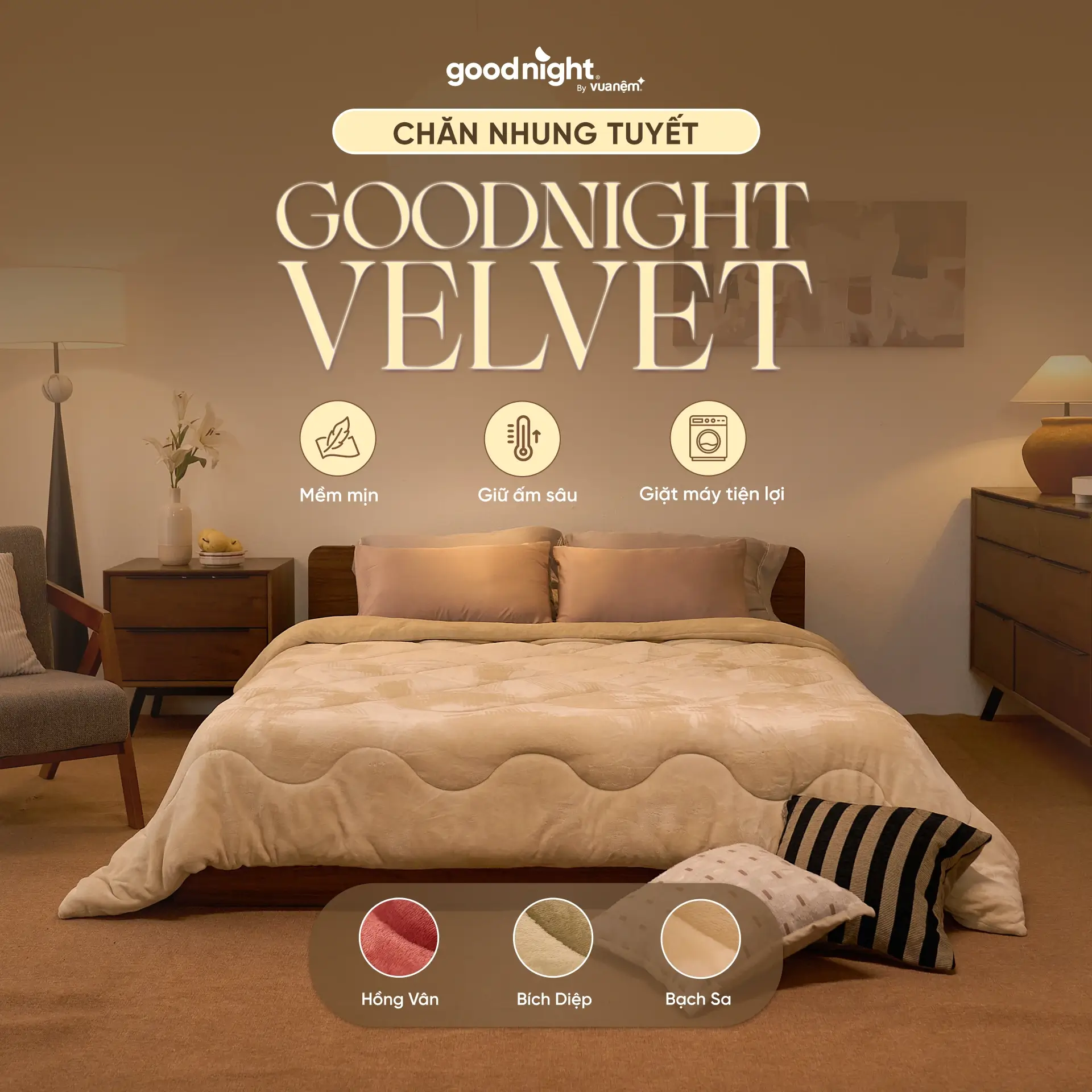 Chăn nhung tuyết Goodnight Velvet
