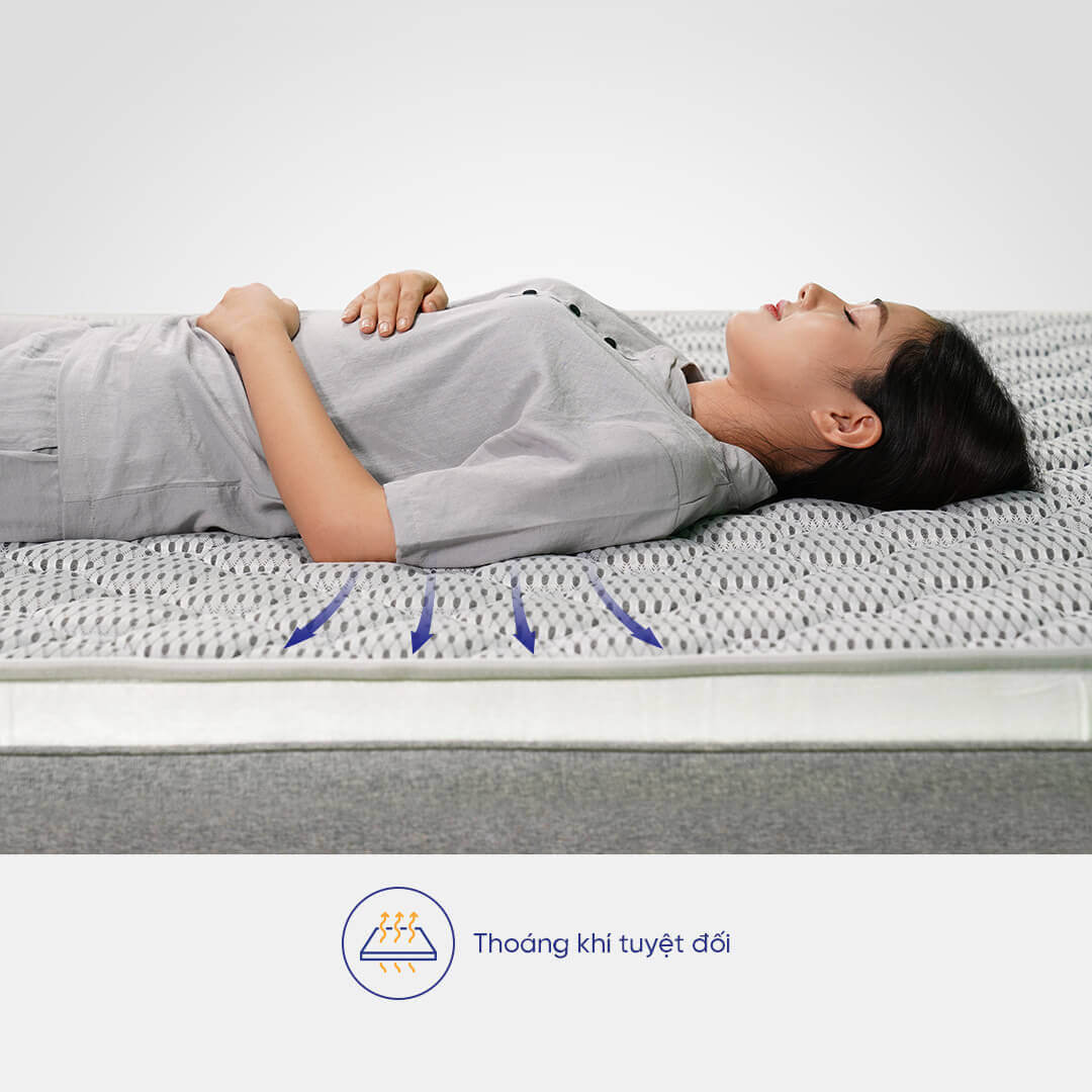 Nệm cao su đa tầng Kim Cương Erica Smart Tech dày 15cm - Thumbnail