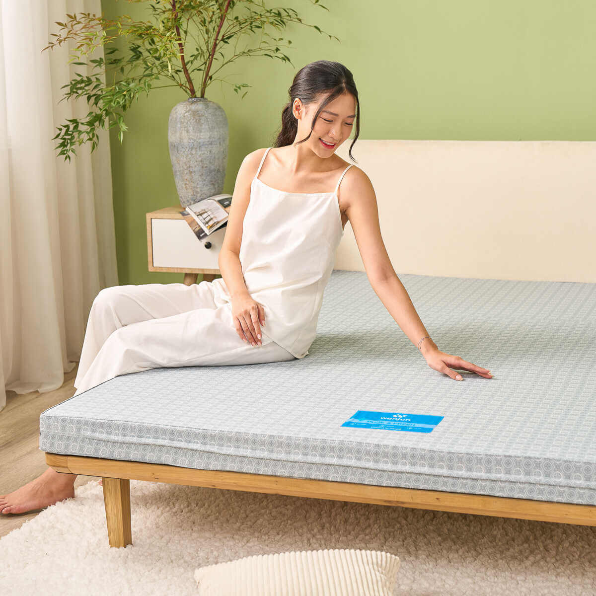 Nệm Bông ép Wonjun Pure & Fresh chuẩn Hàn Quốc dày 5/9cm - Thumbnail