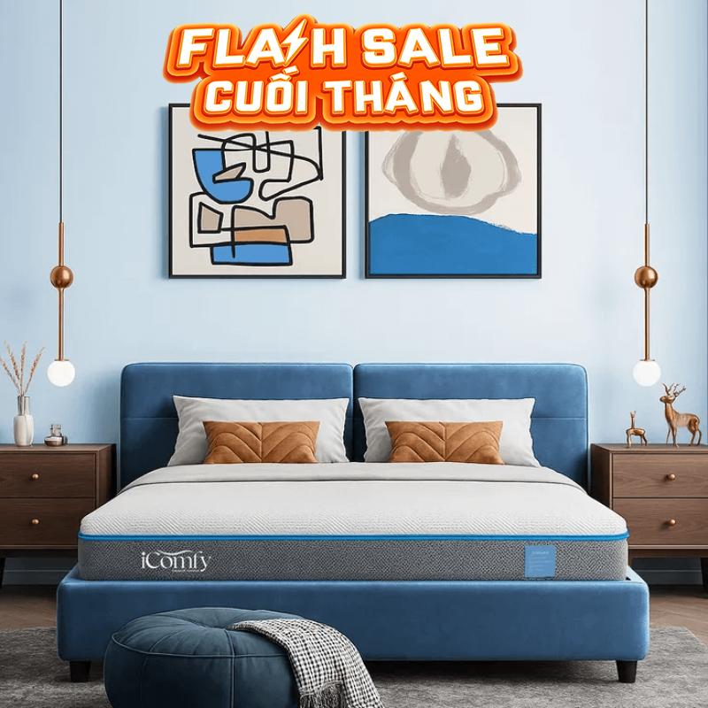 Nệm foam iComfy Coolax massage thoáng mát dày 15cm (BST Ngủ Mát) - Thumbnail