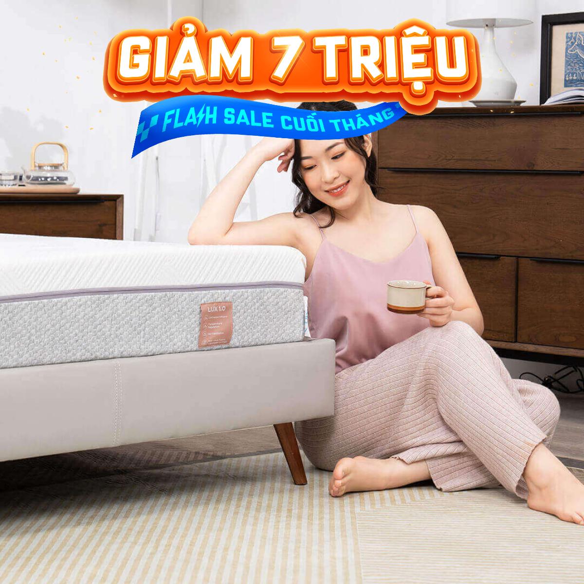 Nệm foam Comfy Lux 1.0 cao cấp kháng khuẩn kép dày 20cm - Thumbnail