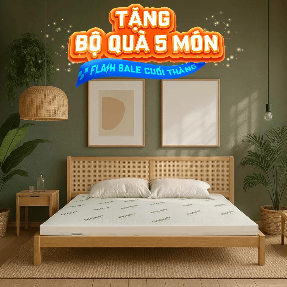 Nệm cao su thiên nhiên Gummi Classic thế hệ mới dày 5/10/15cm - Thumbnail