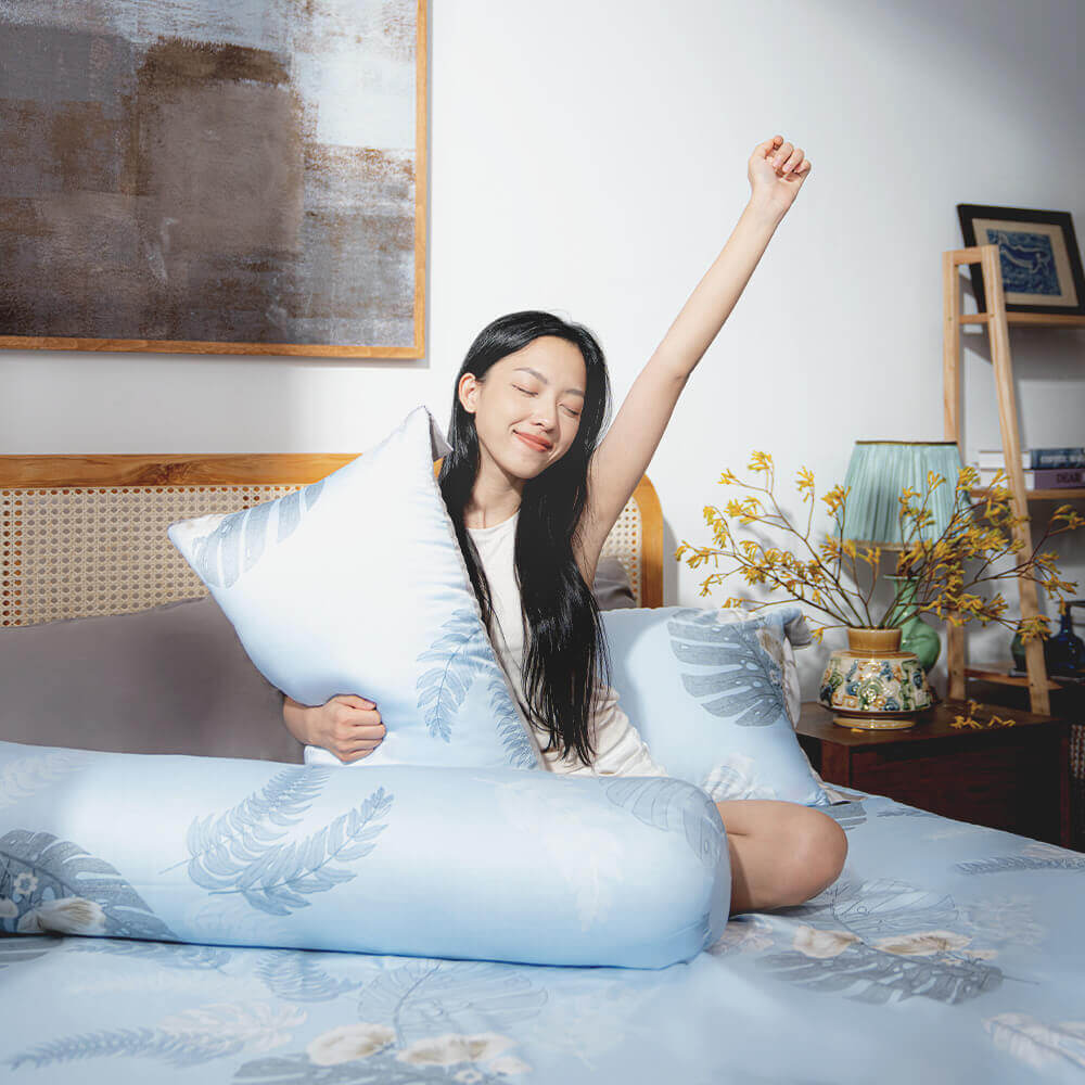 Bộ ga chun Lụa tencel cao cấp Amando Bliss 4 chi tiết mã TC004 - Thumbnail