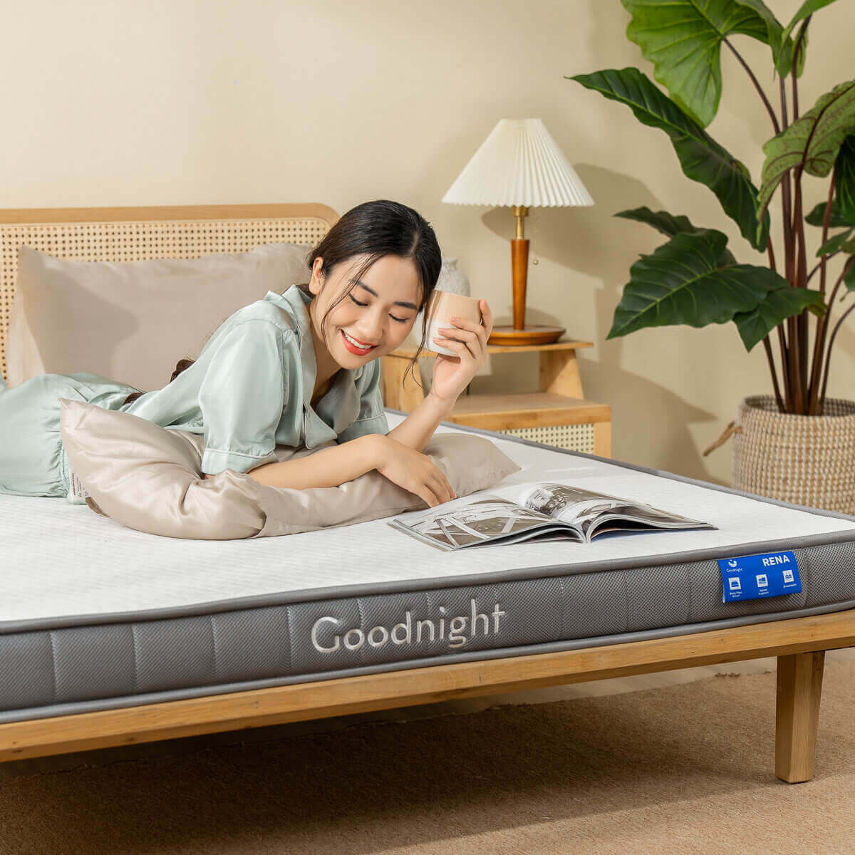 Nệm cao su đa tầng Goodnight Rena vững chắc, thông thoáng dày 10cm - Thumbnail