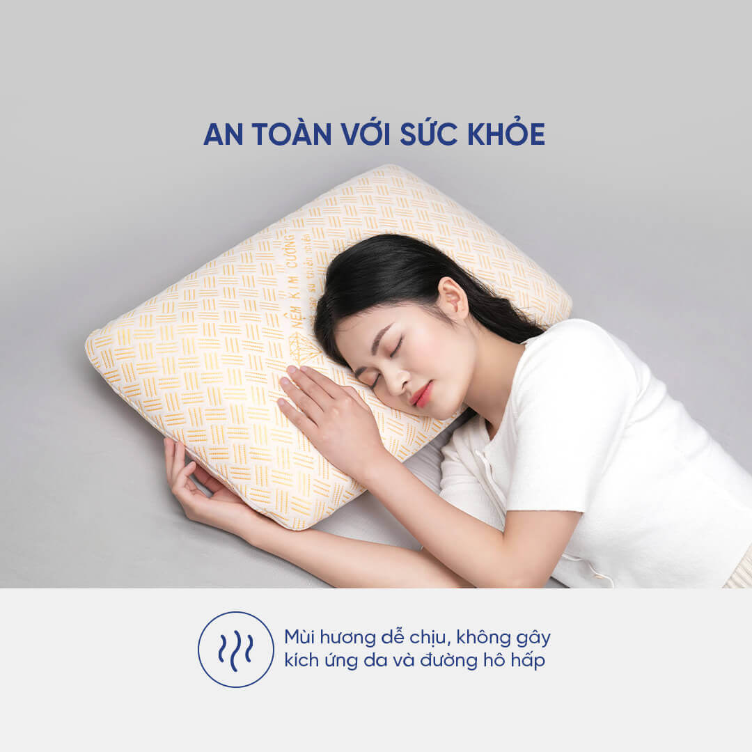 Gối cao su Kim Cương Ovany - Thumbnail