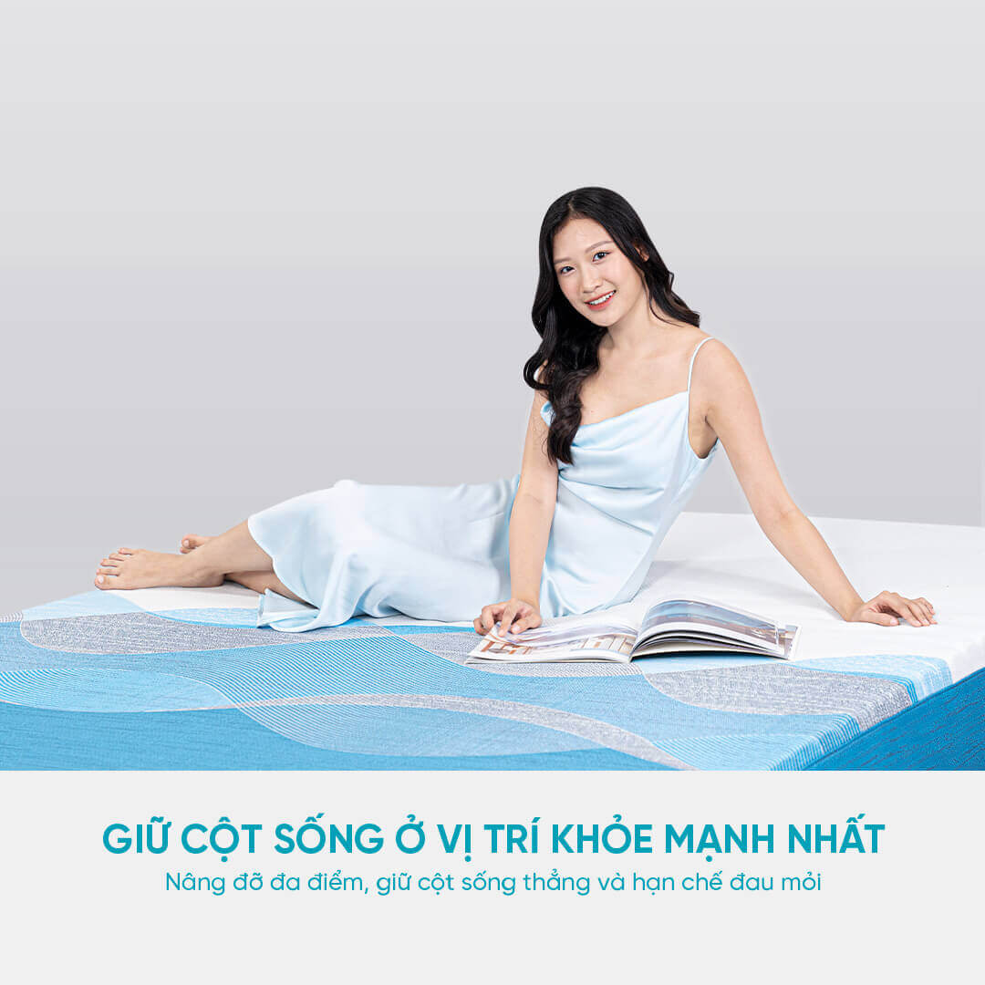 Nệm foam Nhật Bản Aeroflow Pride bảo vệ cột sống dày 22cm - Thumbnail
