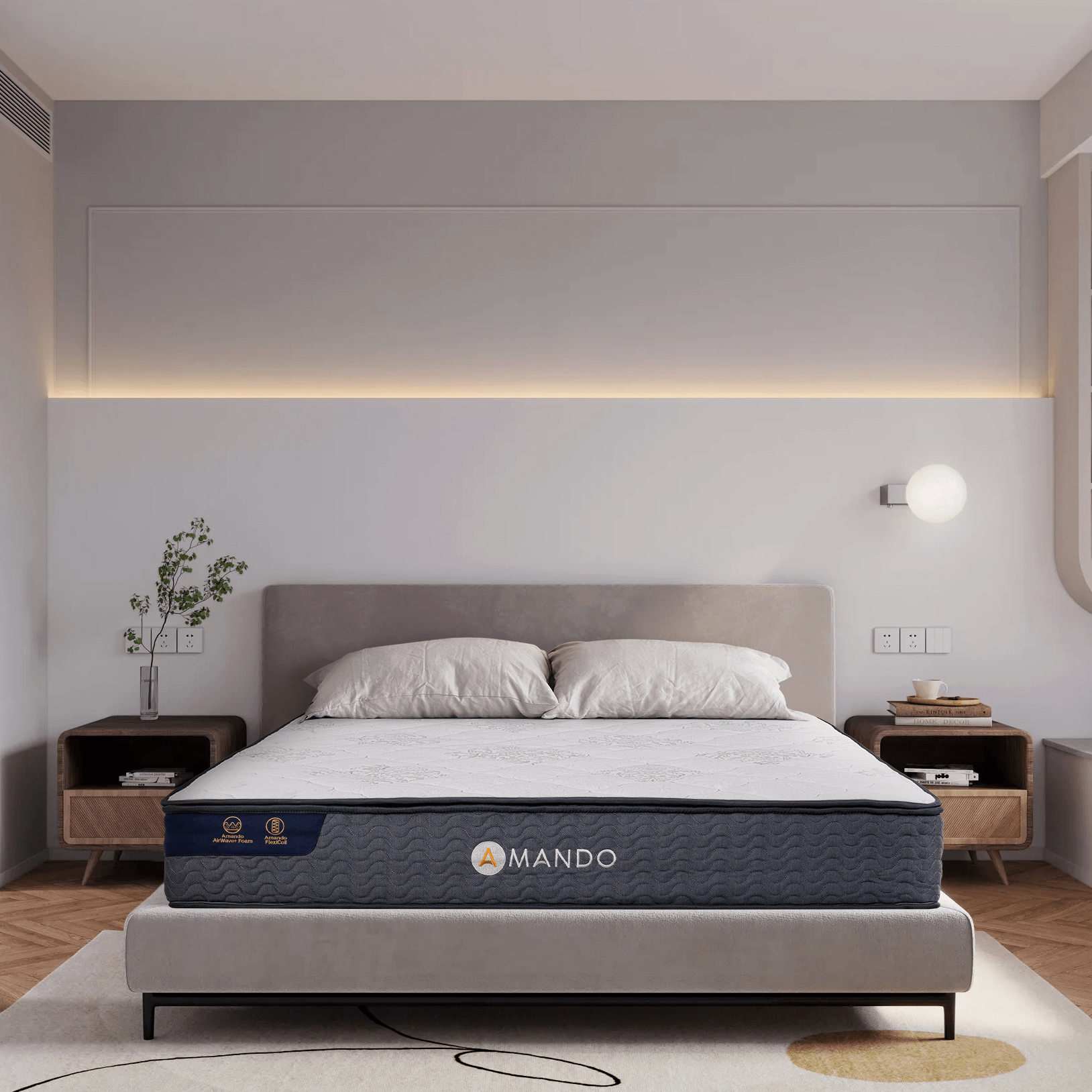 Nệm lò xo Amando Elite Original túi độc lập tiêu chuẩn khách sạn 5 sao dày 23cm - Thumbnail